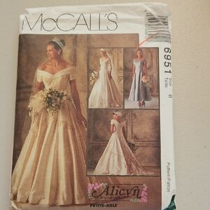 McCall's Alicyn Exclusive Ivory Off-Shoulder Wedding Dress Pattern
